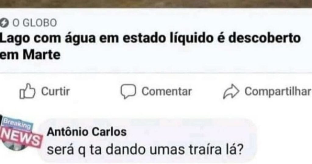 Marte tem água, mas já tem pesque-pague? Marte tem água, mas já tem pesque-pague?