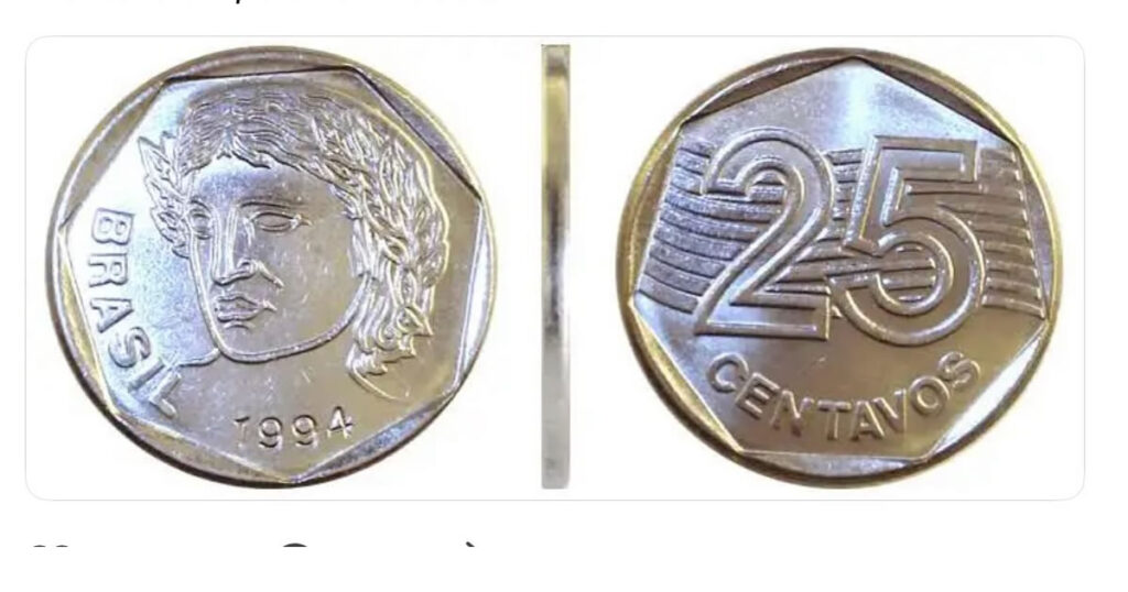 Moeda de 25 centavos e o orgulho de ser heptavada: a diva alternativa do nosso bolso!