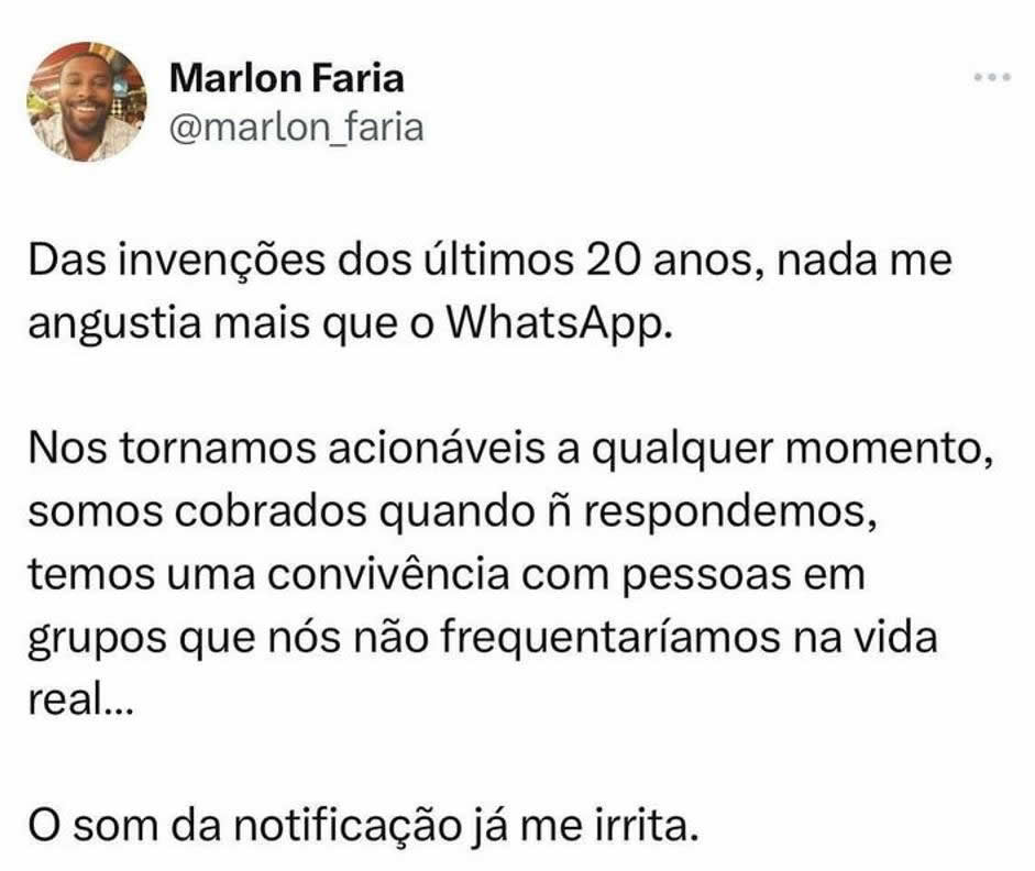 WhatsApp: a rede que te conecta com todo mundo… inclusive com quem você queria esquecer! WhatsApp: a rede que te conecta com todo mundo… inclusive com quem você queria esquecer!