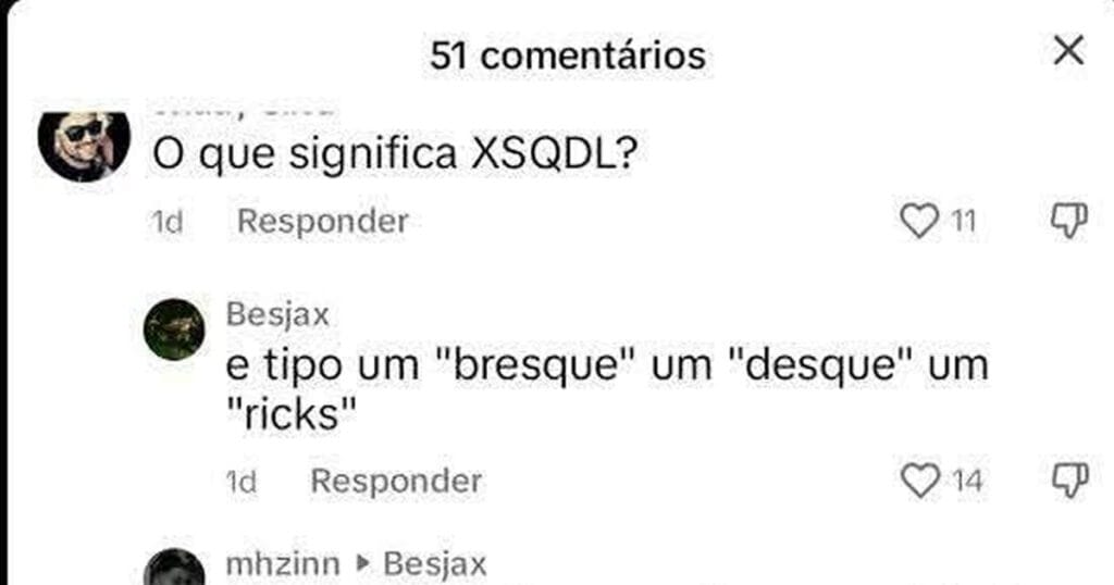 XSQDL é tipo bresque com ricks e bricks: entendeu? Nem eu. XSQDL é tipo bresque com ricks e bricks: entendeu? Nem eu.