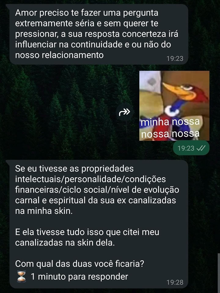 Ciúmes nível hardcore: quando o namoro vira uma prova de filosofia transcendental em 1 minuto Ciúmes nível hardcore: quando o namoro vira uma prova de filosofia transcendental em 1 minuto