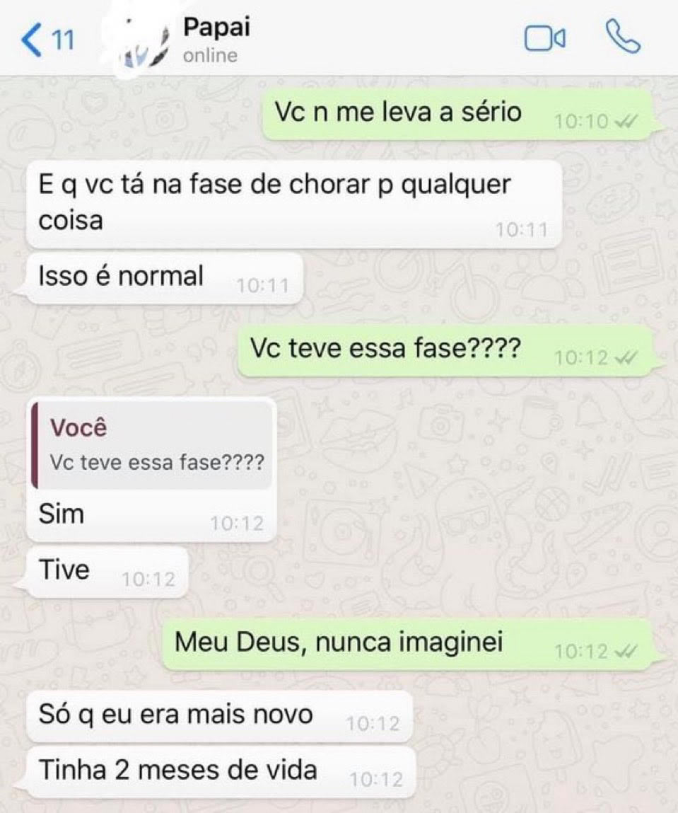 Manual do pai brasileiro: invalidando chororô com apenas uma resposta desde os 2 meses de idade Manual do pai brasileiro: invalidando chororô com apenas uma resposta desde os 2 meses de idade