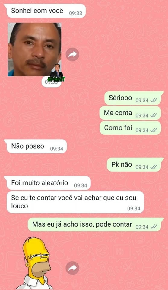 Sonhei com você, mas foi tão aleatório que nem o Freud explica