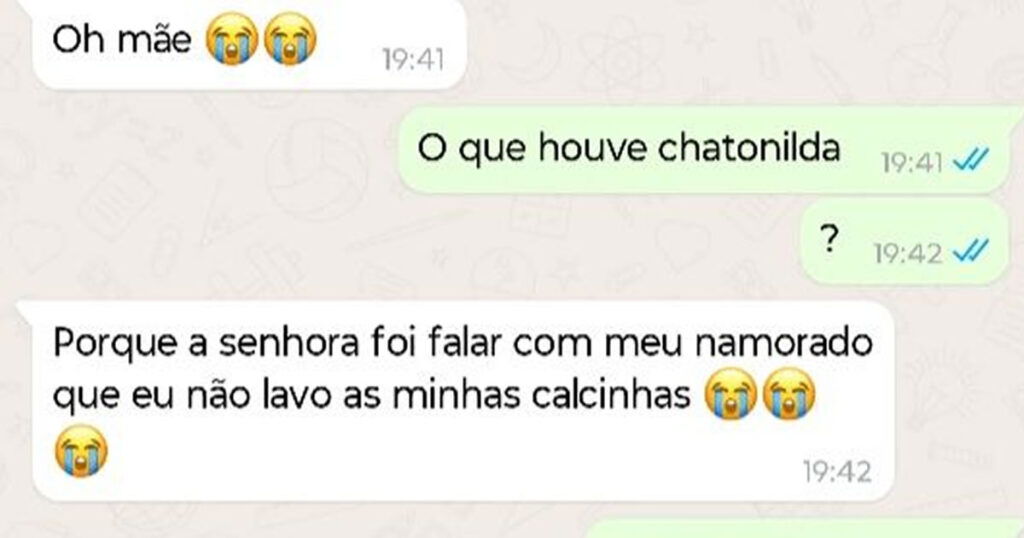 Spoiler de sogra: a calcinha suja da relação! Spoiler de sogra: a calcinha suja da relação!