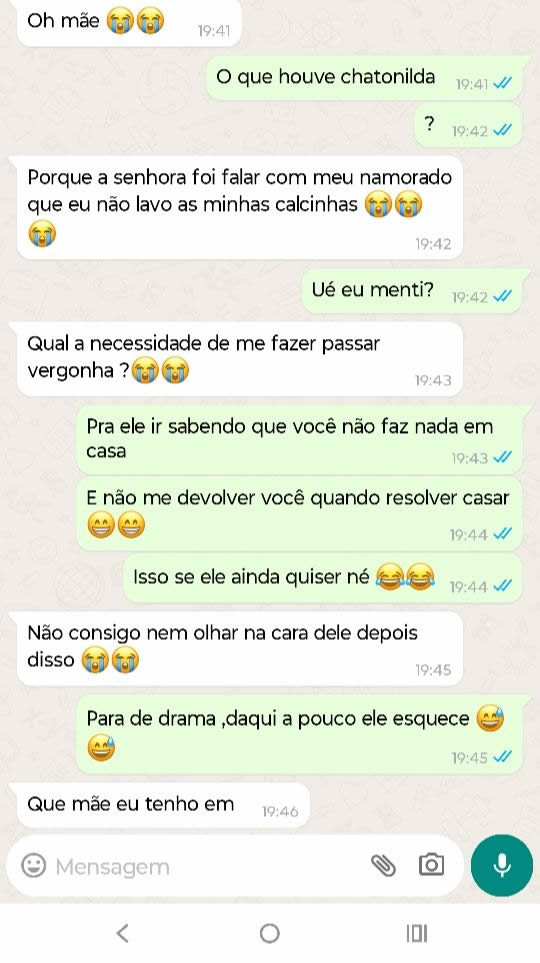 Spoiler de sogra: a calcinha suja da relação! Spoiler de sogra: a calcinha suja da relação!