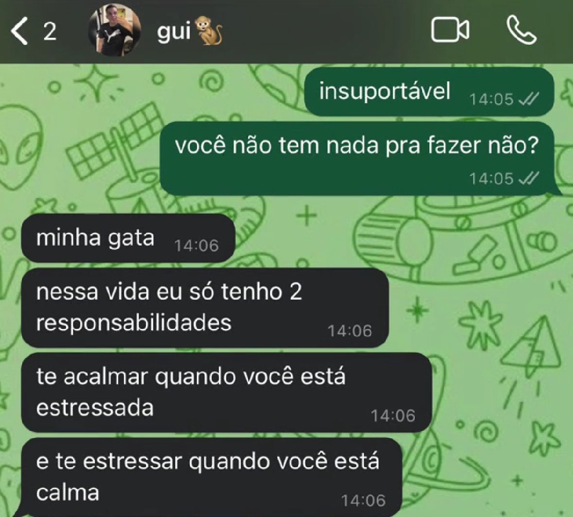 Meu namorado? Um mix de camomila com pimenta! Meu namorado? Um mix de camomila com pimenta!