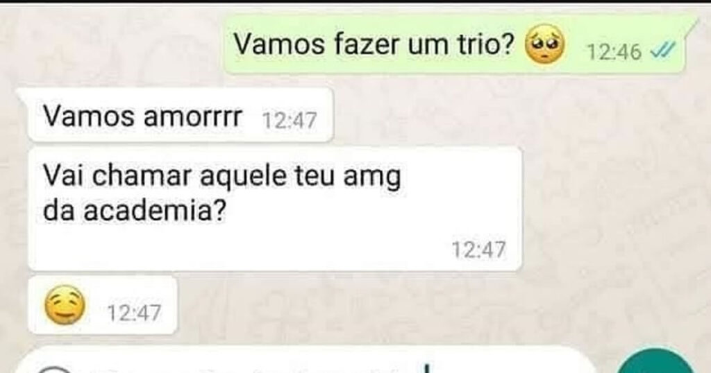 O único trio que fiz foi: eu, a ilusão e o print