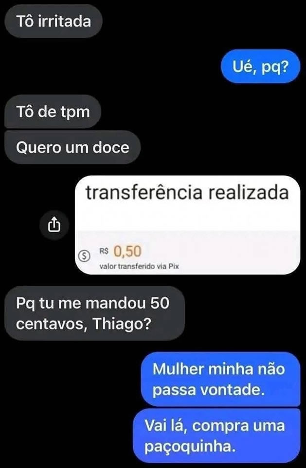 Pix de 50 centavos: o romantismo que cabe no bolso e acalma a TPM!