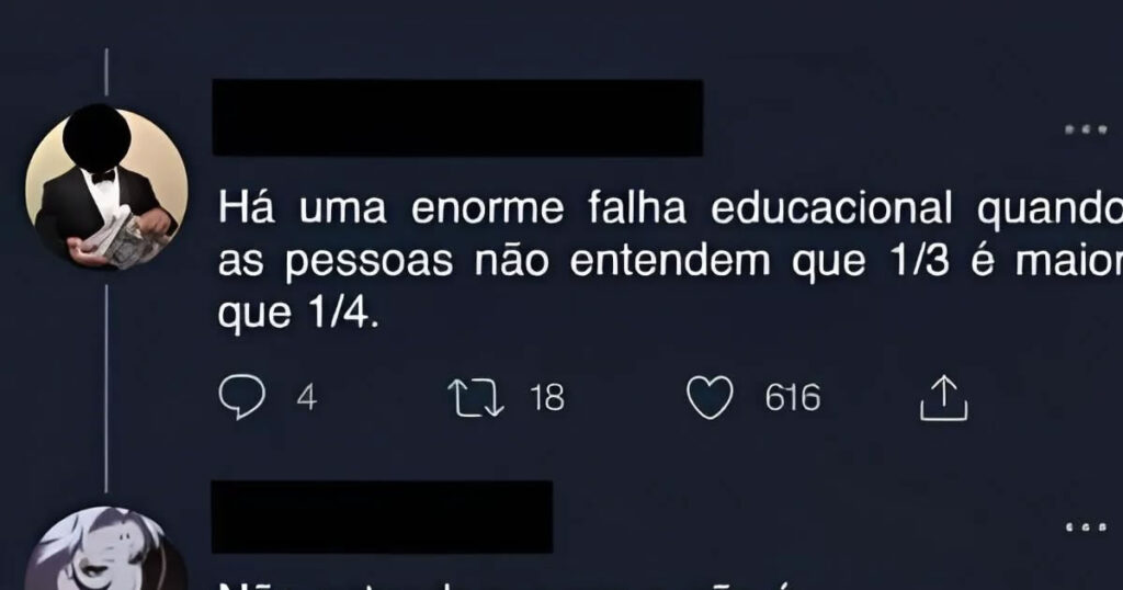 1/3 vs 1/4: a treta fracionada que quebrou a internet (e a paciência dos professores)