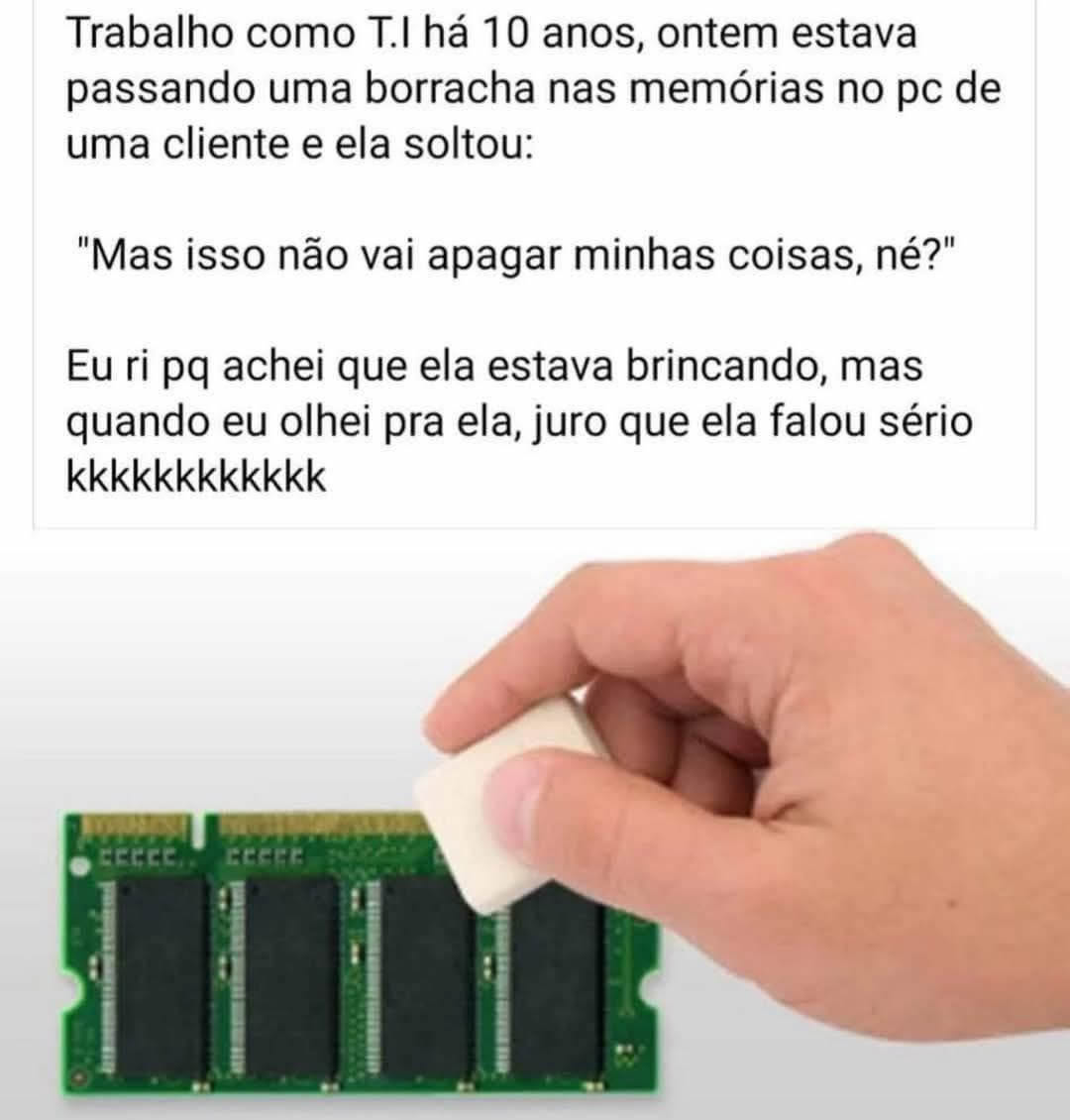 Apagando a memória… com uma borracha e um pouco de fé Apagando a memória… com uma borracha e um pouco de fé