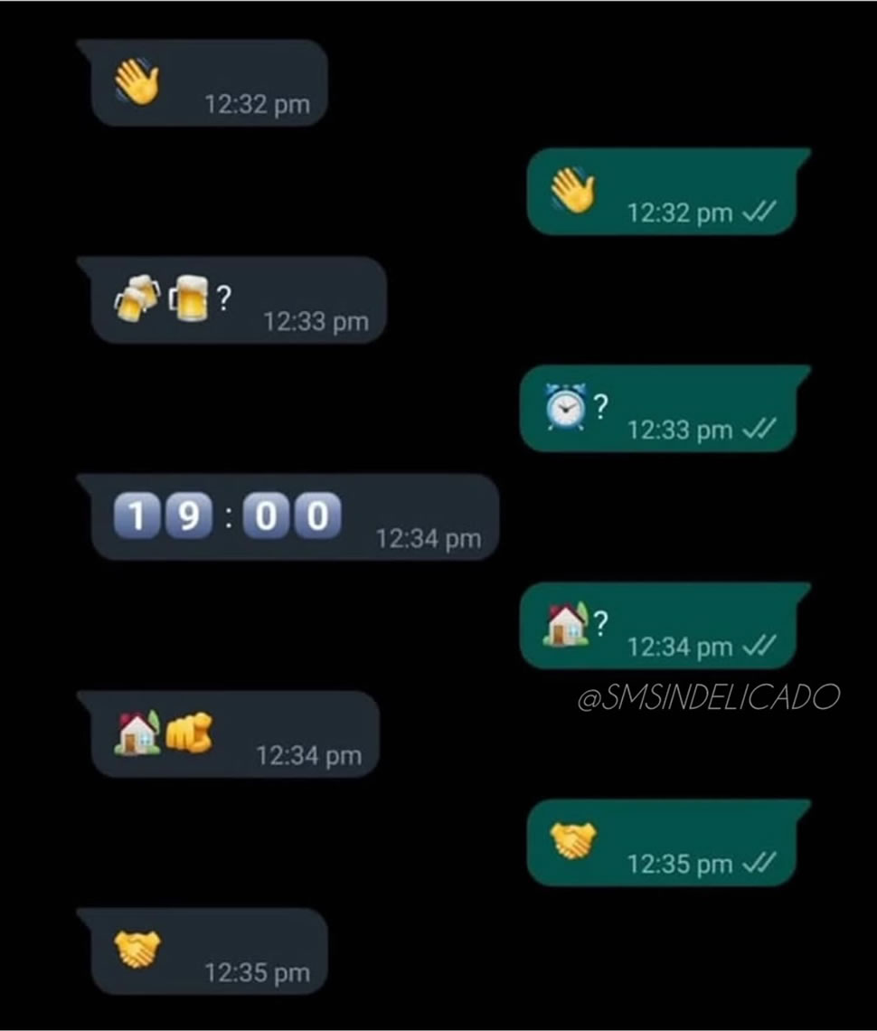 Conversa 100% em emojis: o rolê mais fluente do zap Conversa 100% em emojis: o rolê mais fluente do zap