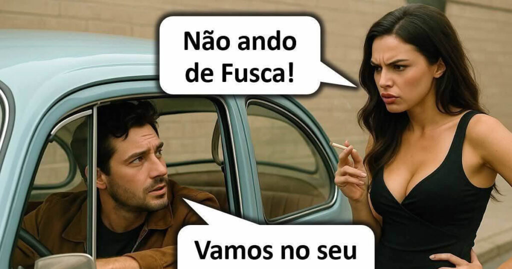 Critica o Fusca, mas anda a pé com autoestima de Ferrari