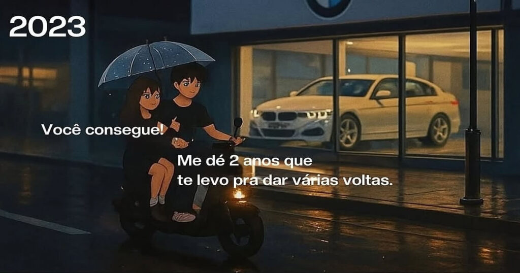 Ela queria um boy com BMW. Ele virou o ex com boleto e saudade Ela queria um boy com BMW. Ele virou o ex com boleto e saudade