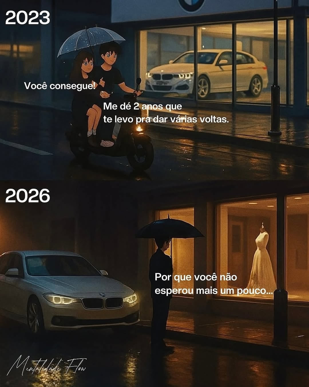 Ela queria um boy com BMW. Ele virou o ex com boleto e saudade Ela queria um boy com BMW. Ele virou o ex com boleto e saudade