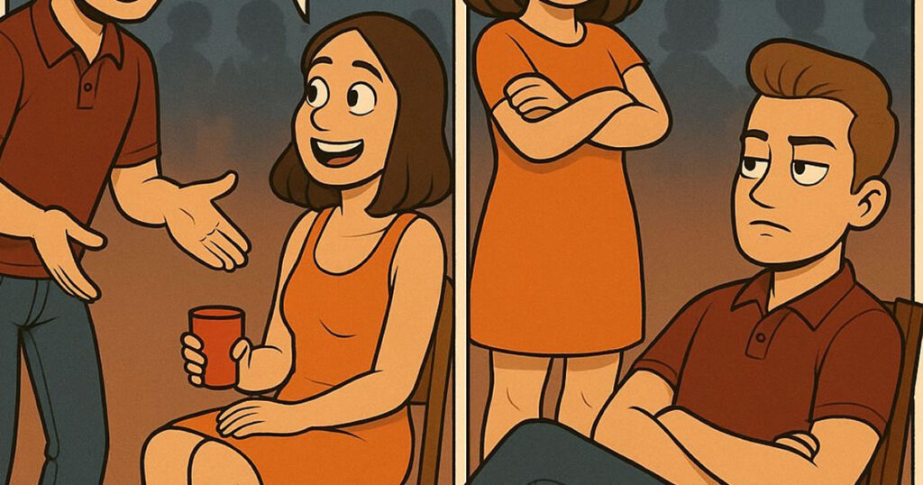 Ele não queria dançar… só sentar!