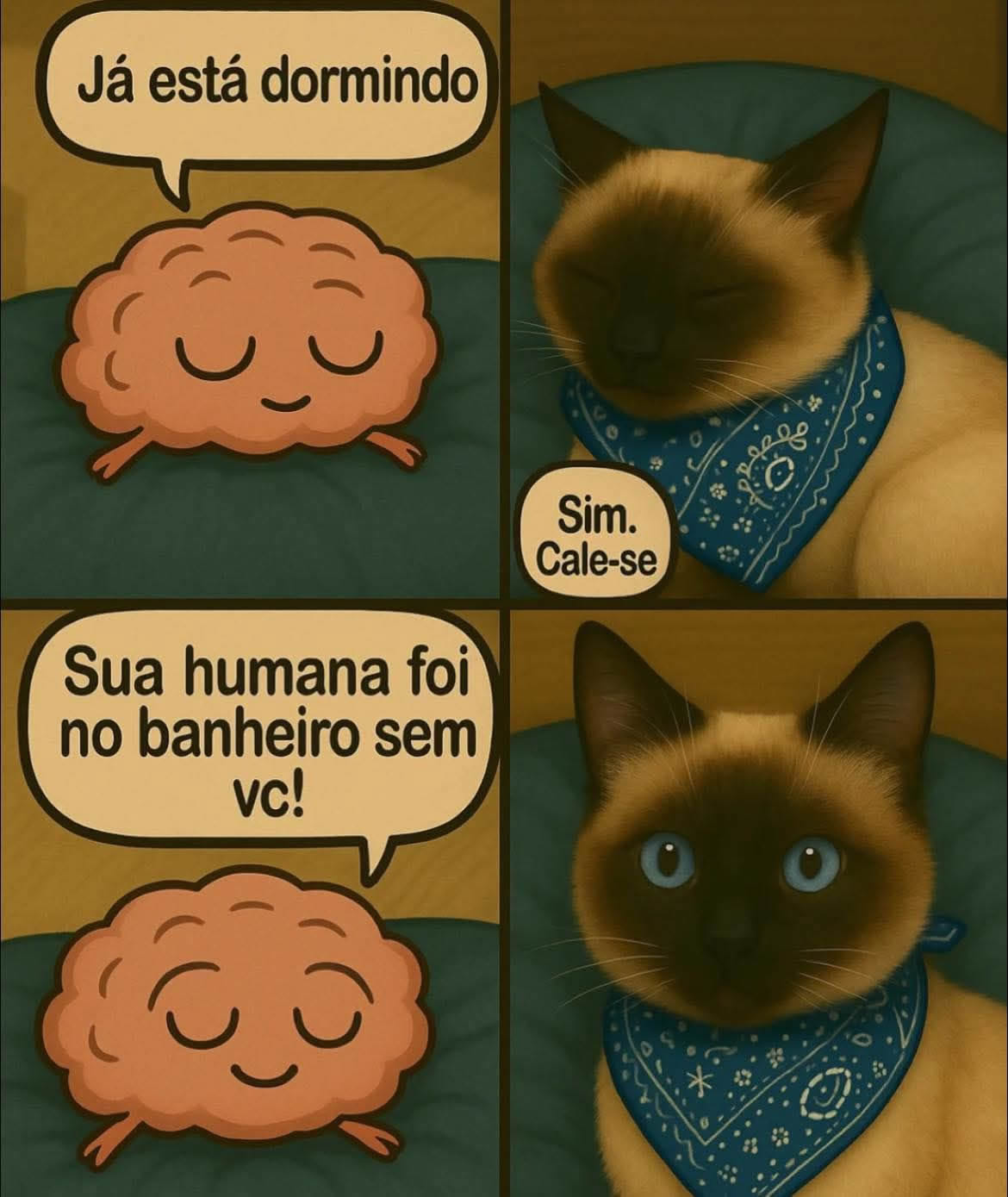 Gato dormindo em paz… até o cérebro gritar: ELA FOI SEM VOCÊ! Gato dormindo em paz… até o cérebro gritar: ELA FOI SEM VOCÊ!