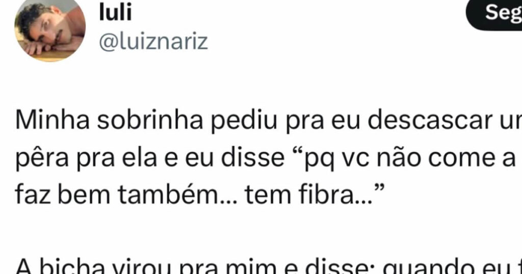 Infância é o único momento em que a gente tem o direito de ser mimado com argumento