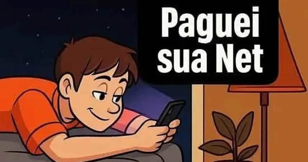 Pagou a Net, mas quem caiu foi a conexão amorosa! Pagou a Net, mas quem caiu foi a conexão amorosa!