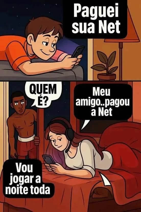 Pagou a Net, mas quem caiu foi a conexão amorosa! Pagou a Net, mas quem caiu foi a conexão amorosa!