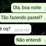 Pastel de confusão com recheio de trocadilho