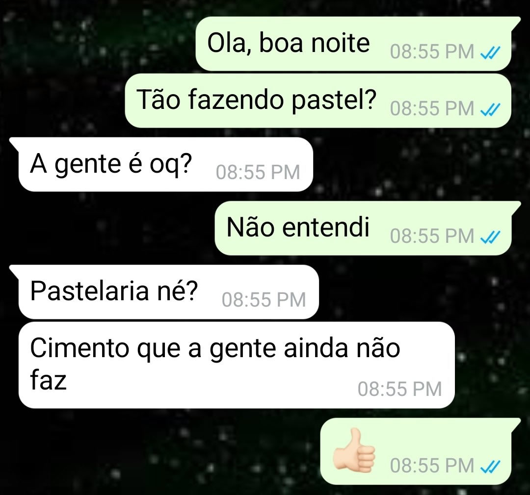 Pastel de confusão com recheio de trocadilho Pastel de confusão com recheio de trocadilho