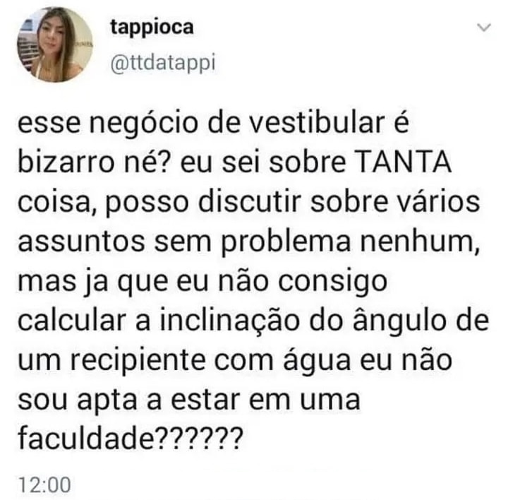 Posso até não saber ângulo, mas sei que isso tá torto demais!