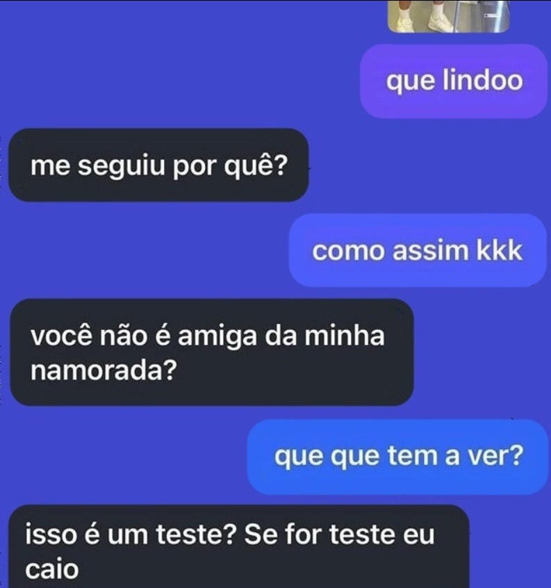 Seguiu, testou, caiu: ciúme 2.0 ativado com sucesso! Seguiu, testou, caiu: ciúme 2.0 ativado com sucesso!