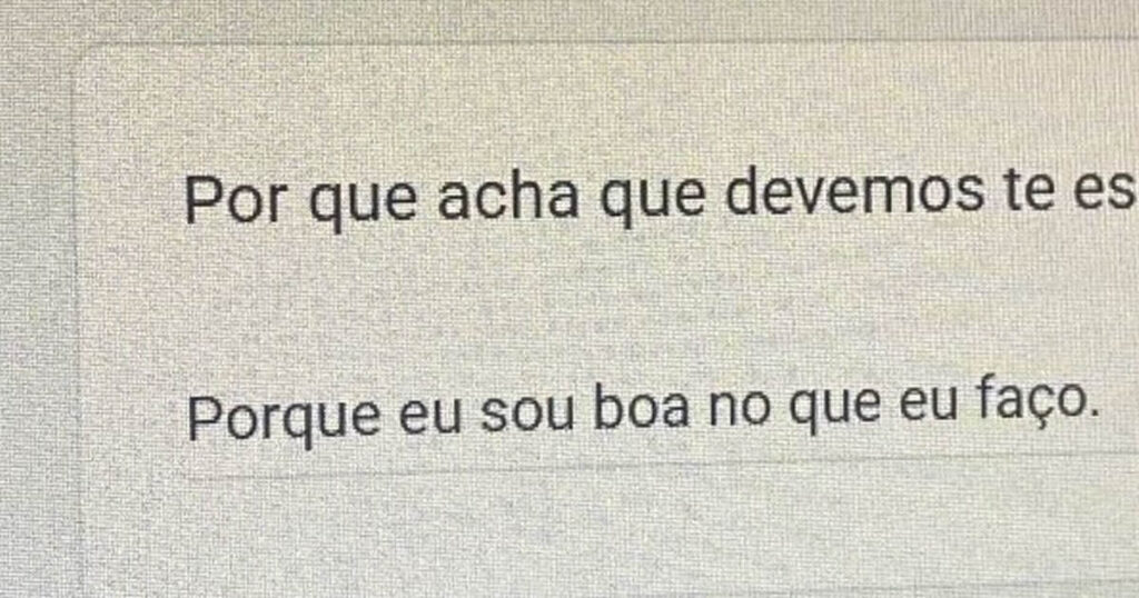 Sinceridade nível hard: respondeu o formulário como quem joga currículo e carta de demissão ao mesmo tempo Sinceridade nível hard: respondeu o formulário como quem joga currículo e carta de demissão ao mesmo tempo