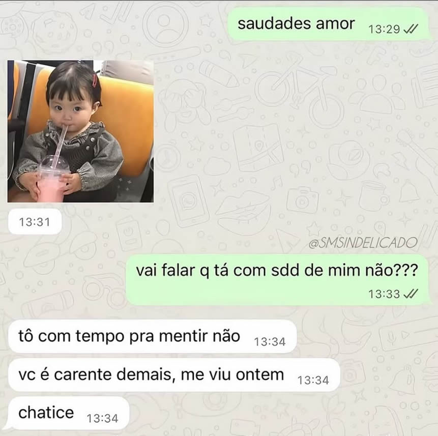 Viu ontem, quer carinho hoje? Paciência tem limite! Viu ontem, quer carinho hoje? Paciência tem limite!