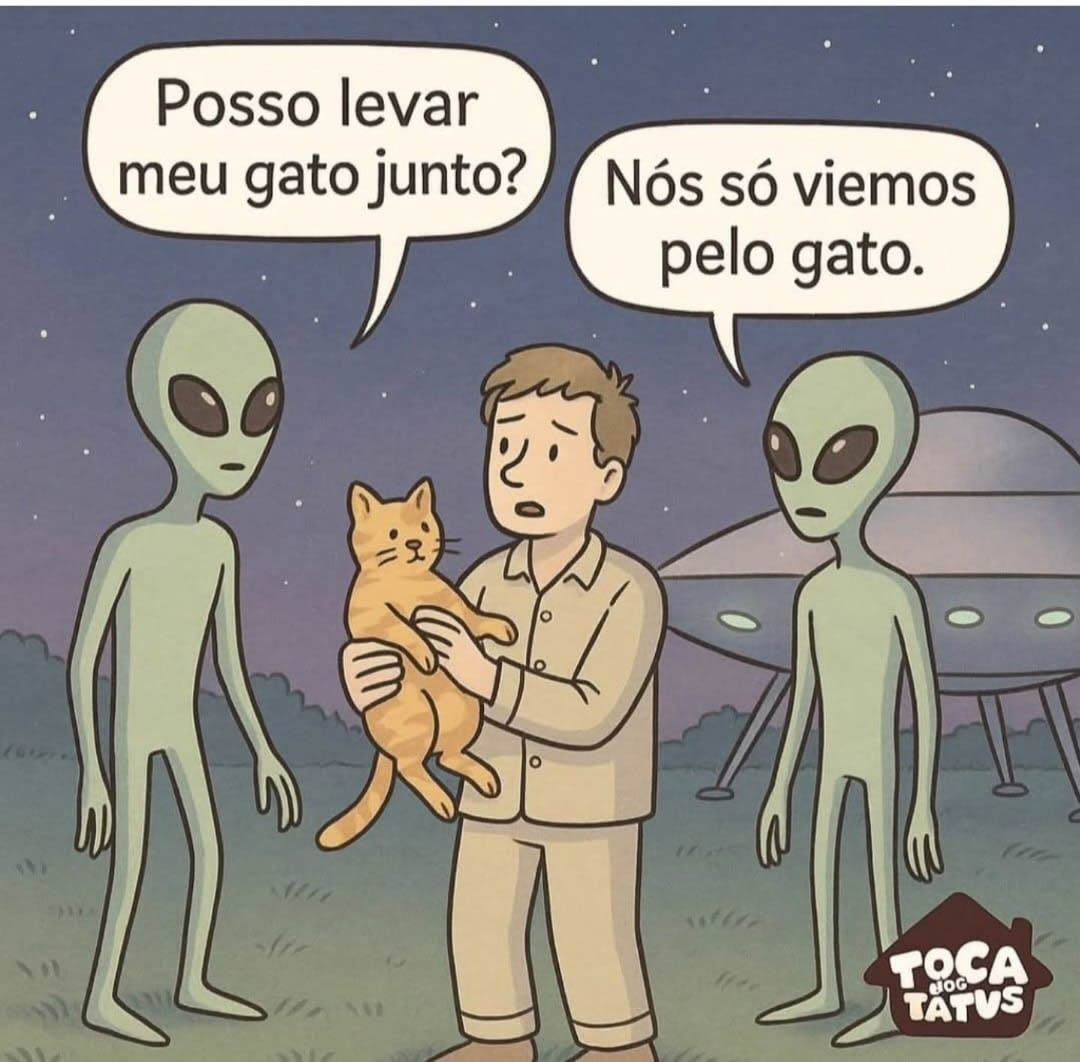 A verdadeira invasão alienígena é felina A verdadeira invasão alienígena é felina