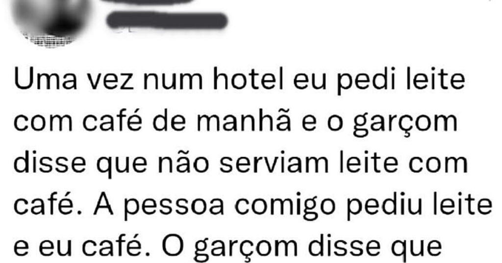 Café com leite proibido: A conspiração do buffet matinal
