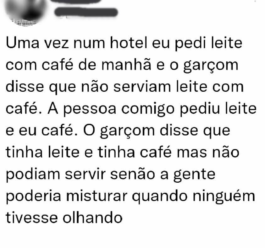 Café com leite proibido: A conspiração do buffet matinal