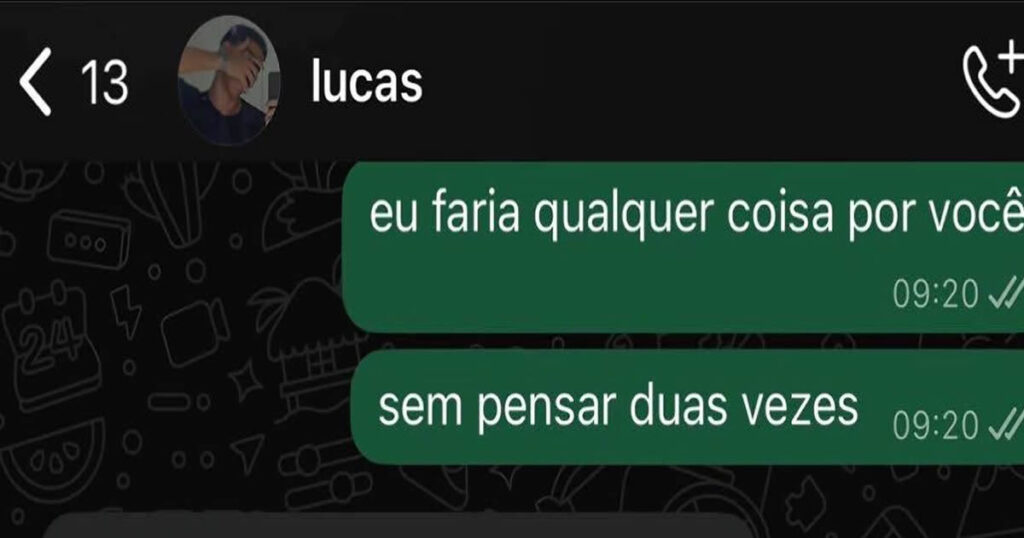 Declaração de amor nivel hard e um fora sem freio Declaração de amor nivel hard e um fora sem freio