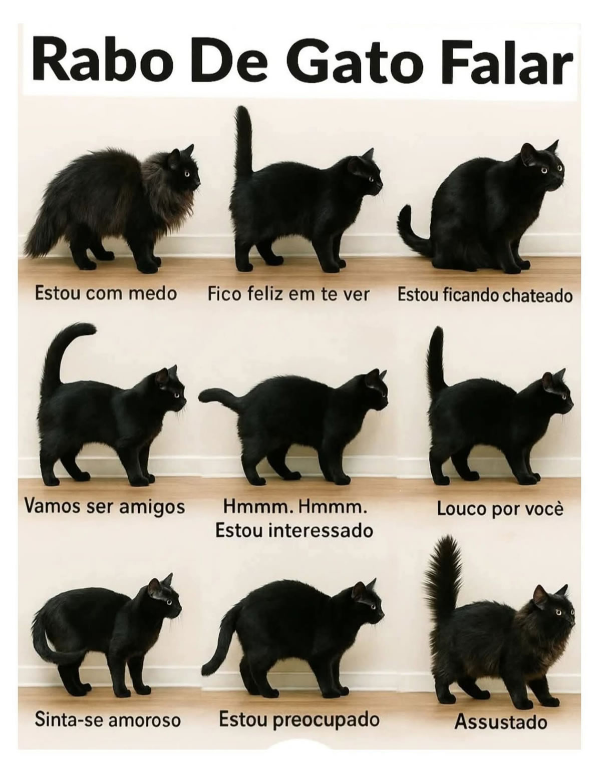 Dicionário felino: Quando o rabo do gato é mais claro que mensagem de WhatsApp