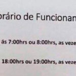 Horário de funcionamento baseado no humor do dia