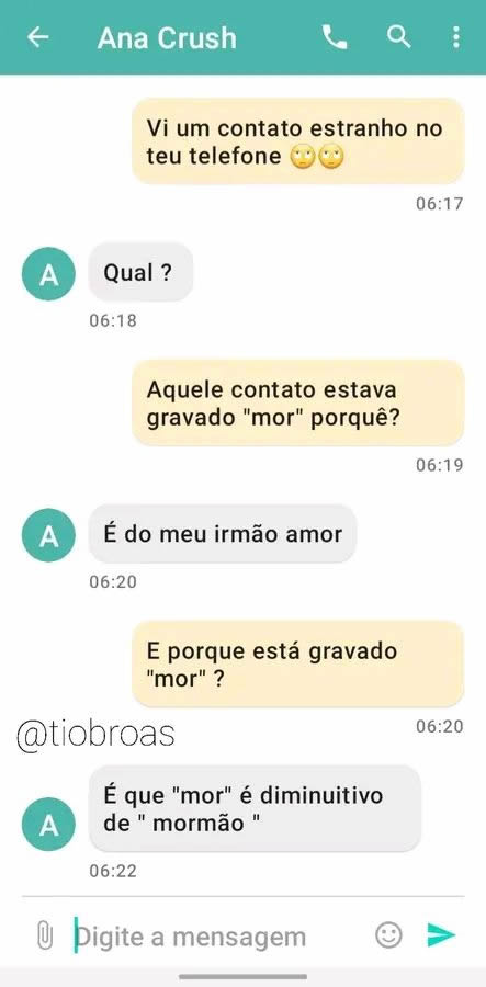 Novo dicionário amoroso: “Mor” é só o abreviado de “Mormão” mesmo