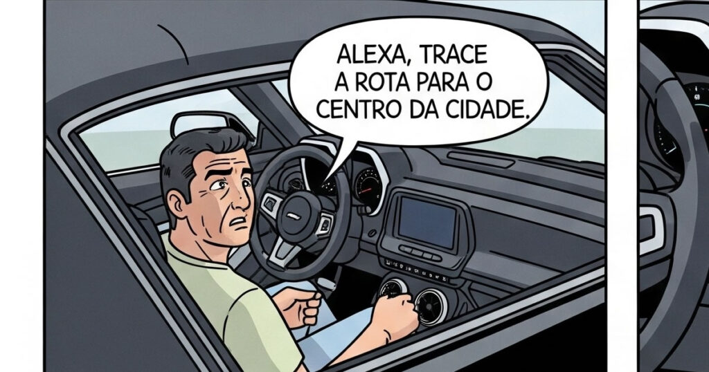 Quando até o GPS fica com ciúmes da concorrência