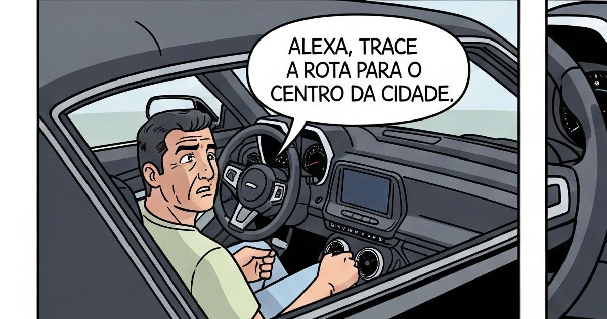 Quando até o GPS fica com ciúmes da concorrência