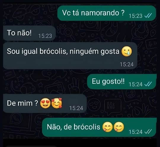 Quando o brócolis leva mais moral que você
