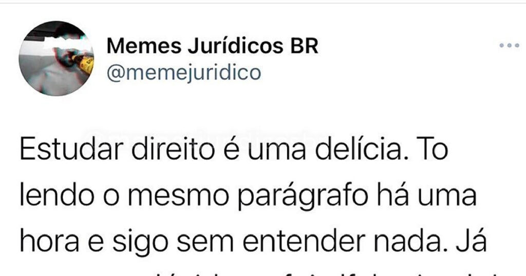 Quando o Direito prova que você só sabia juntar letra