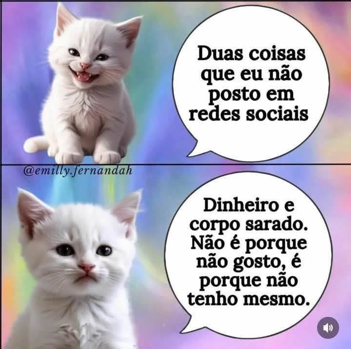 Rico e sarado só no meu filtro do Instagram