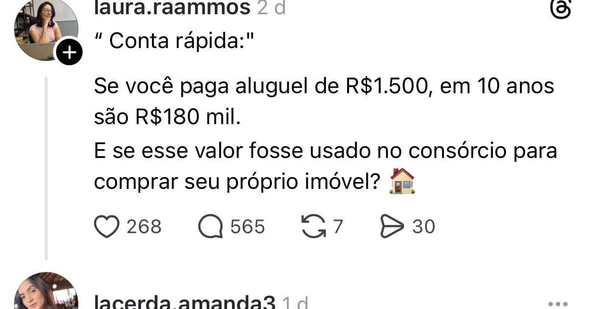 Matemática do aluguel: o cálculo que só funciona na casa dos outros