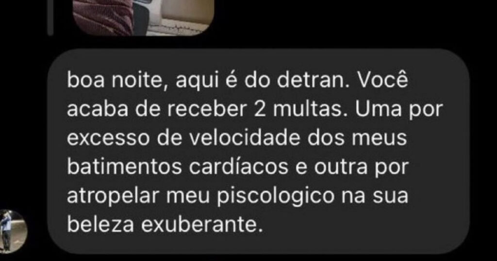 Multado pelo Detran do amor e reprovado no exame da cantada