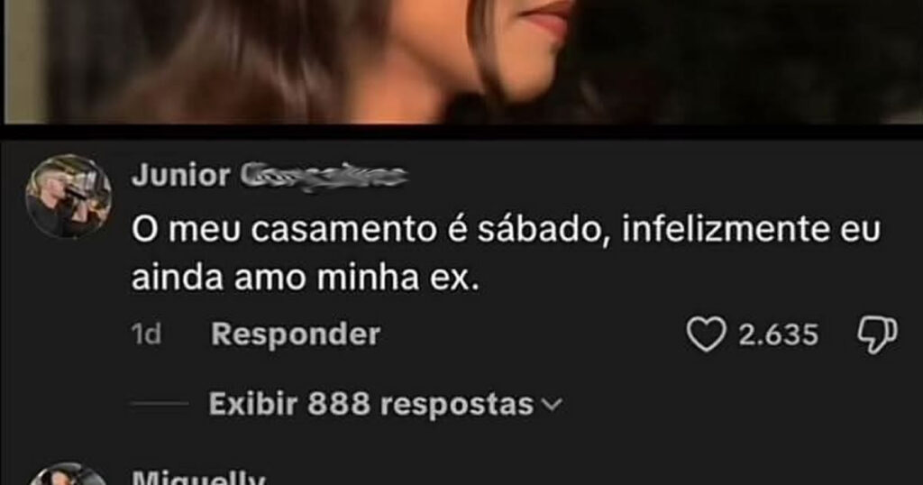 Noivo confessa amor pela ex e ganha o divórcio antes da cerimônia Noivo confessa amor pela ex e ganha o divórcio antes da cerimônia