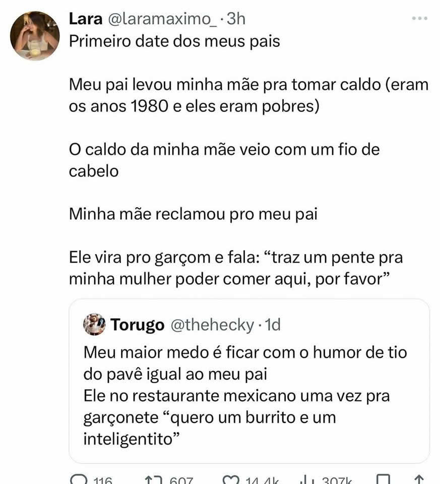 O dia em que o caldo virou salão de beleza