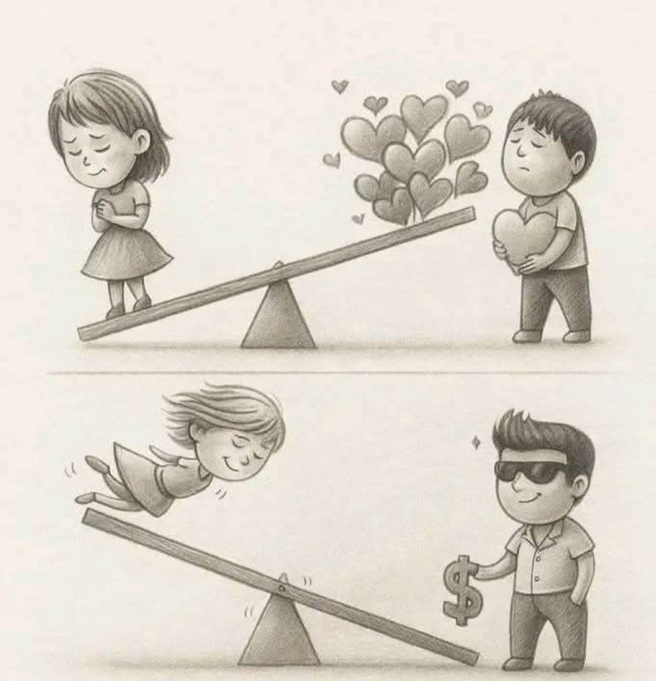 Quando a gangorra do amor balança mais pro lado do PIX Quando a gangorra do amor balança mais pro lado do PIX