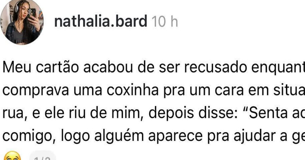 Quando até o cartão te coloca na mesma fila da esperança Quando até o cartão te coloca na mesma fila da esperança
