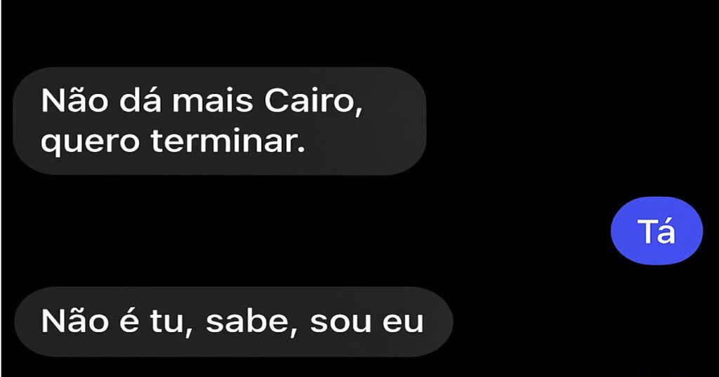 Quando o “Tá” vira a resposta mais dolorosa do relacionamento