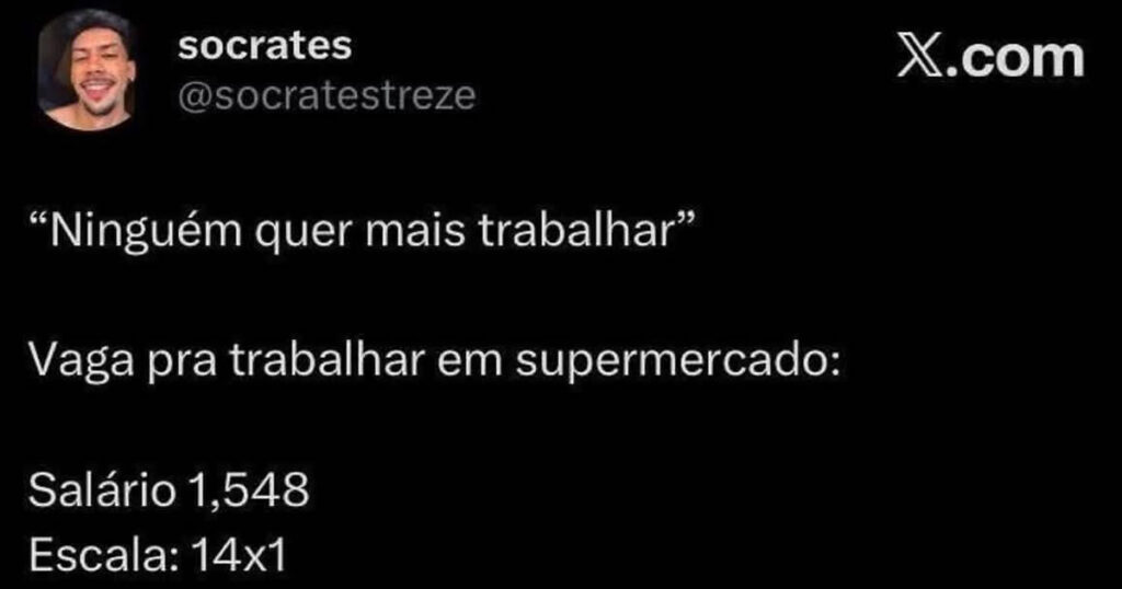 Vaga de emprego ou reality de sofrimento? Vaga de emprego ou reality de sofrimento?