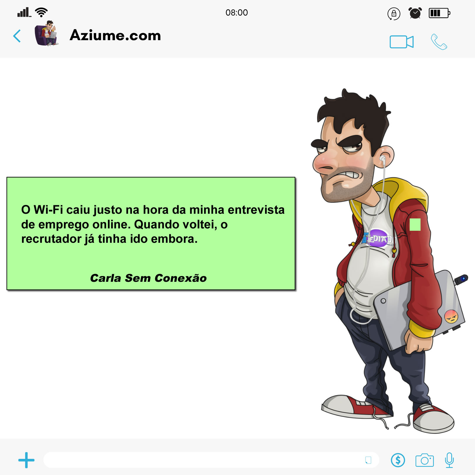 Wi-Fi 1 x 0 sonho do emprego Wi-Fi 1 x 0 sonho do emprego